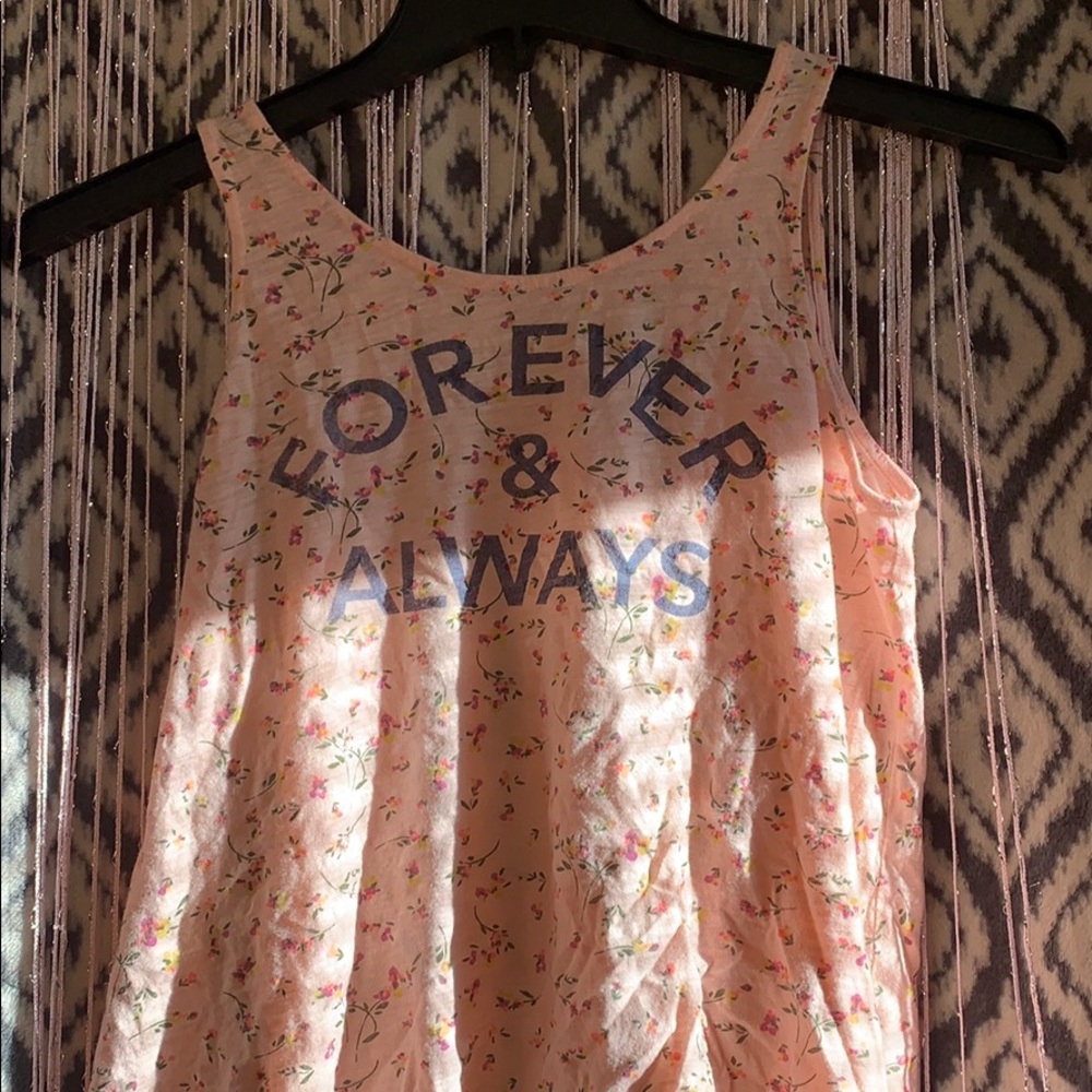 Cute floral “Forever and Always” tank 💖
